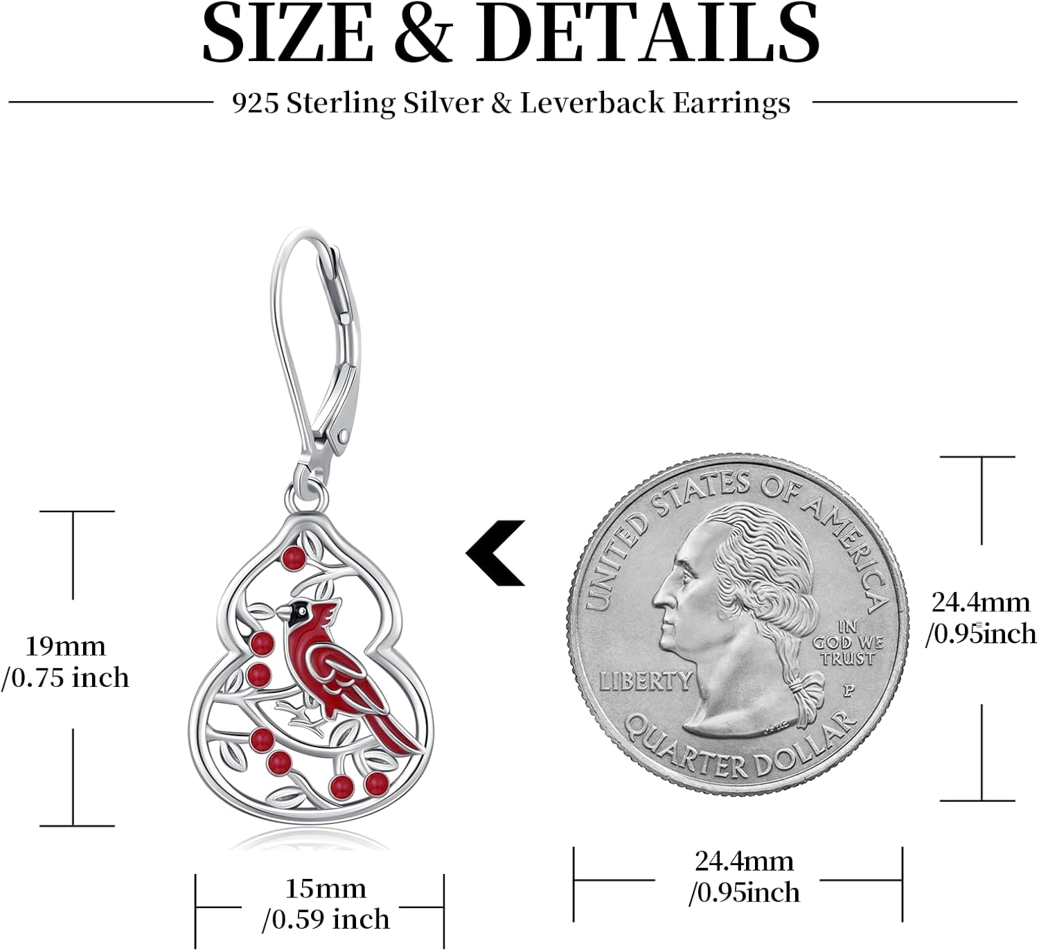 925 Sterling Silver Drop Dangle Huggie Earrings for Women Octopus/Cardinal/Cherry/Skull/Claddagh/Celtic/Scottish Thistle Earrings Trendy Jewelry Birthday Gift for Women Her Wife Friends - Image 2