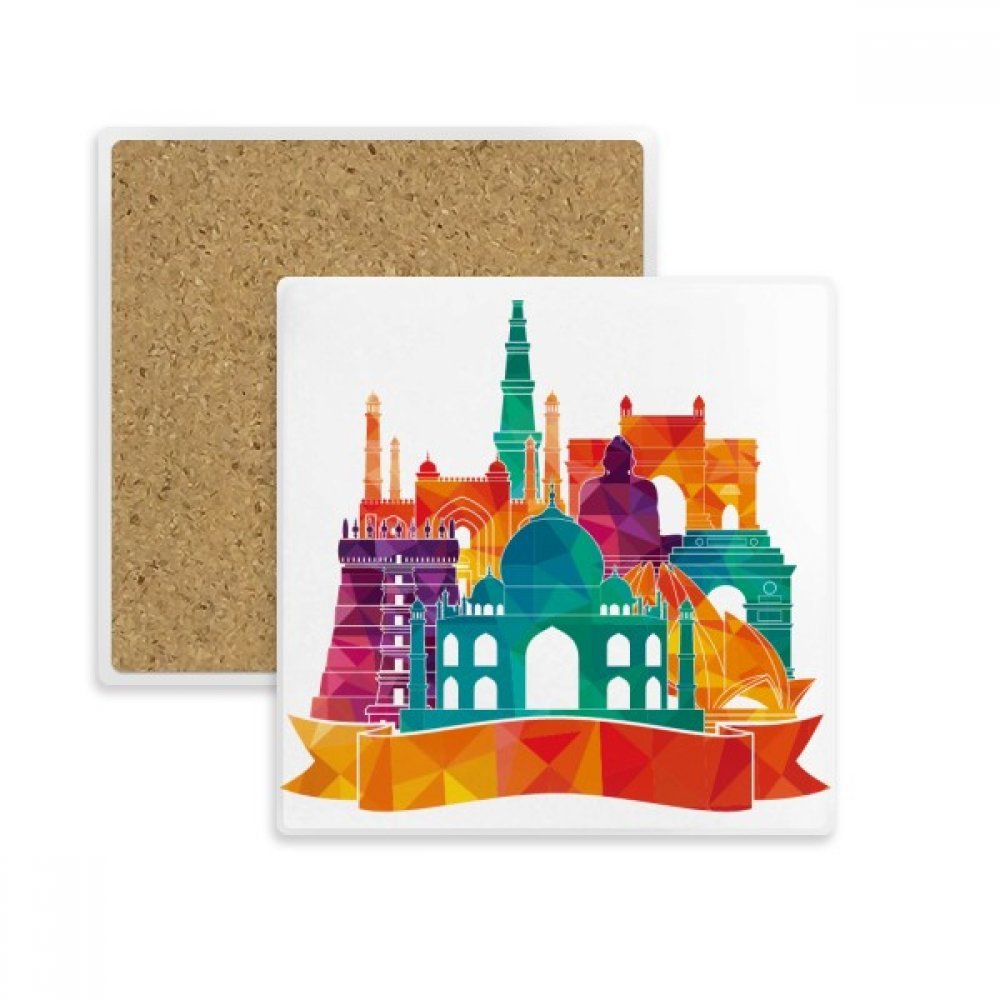 Architecture bouddhiste dessous de verre pour table basse et salon