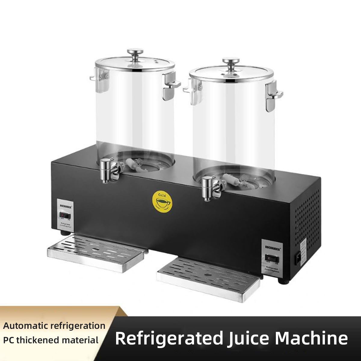 Machine à Jus En Acier Inoxydable Double Distributeur Chaud/Froid - 8L Pour Restaurant, Hôtel Et Usage Domestique