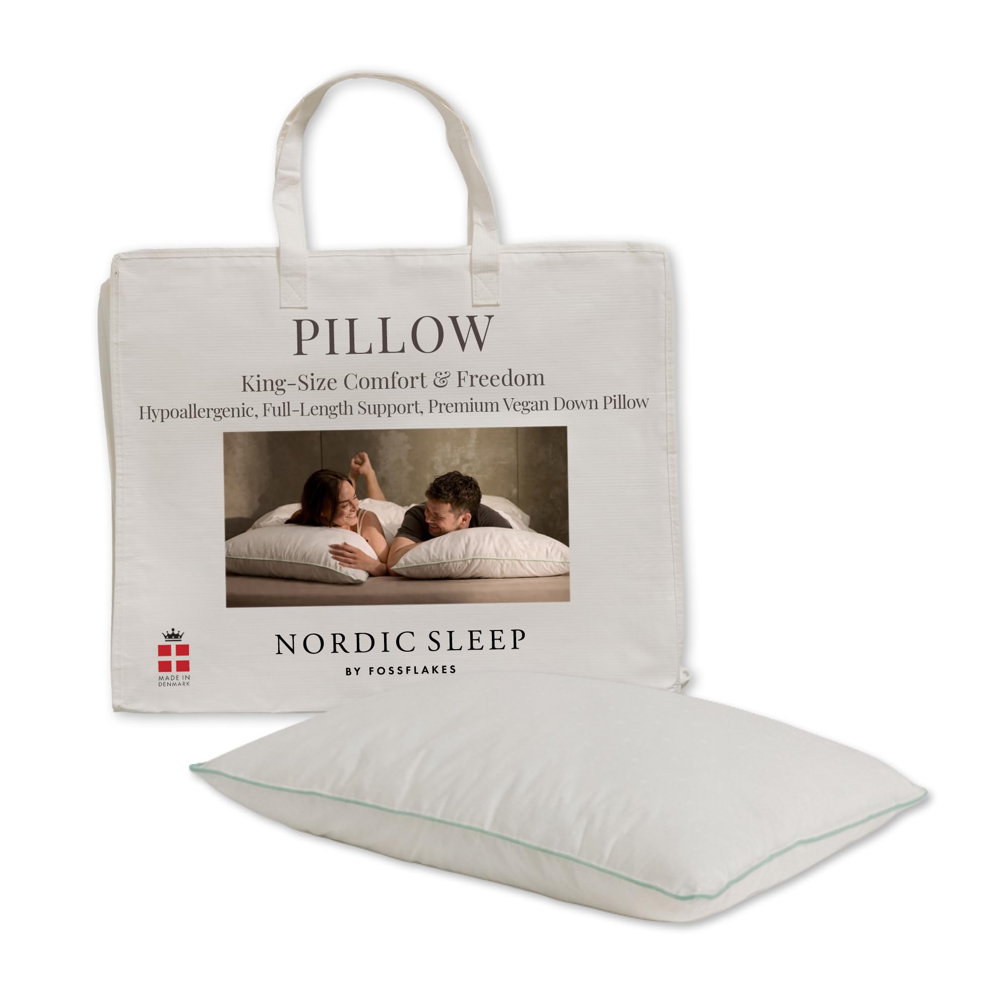 Amazon.com: FOSSFLAKES Nordic Sleep, Bed Pillow Hypoallergenic