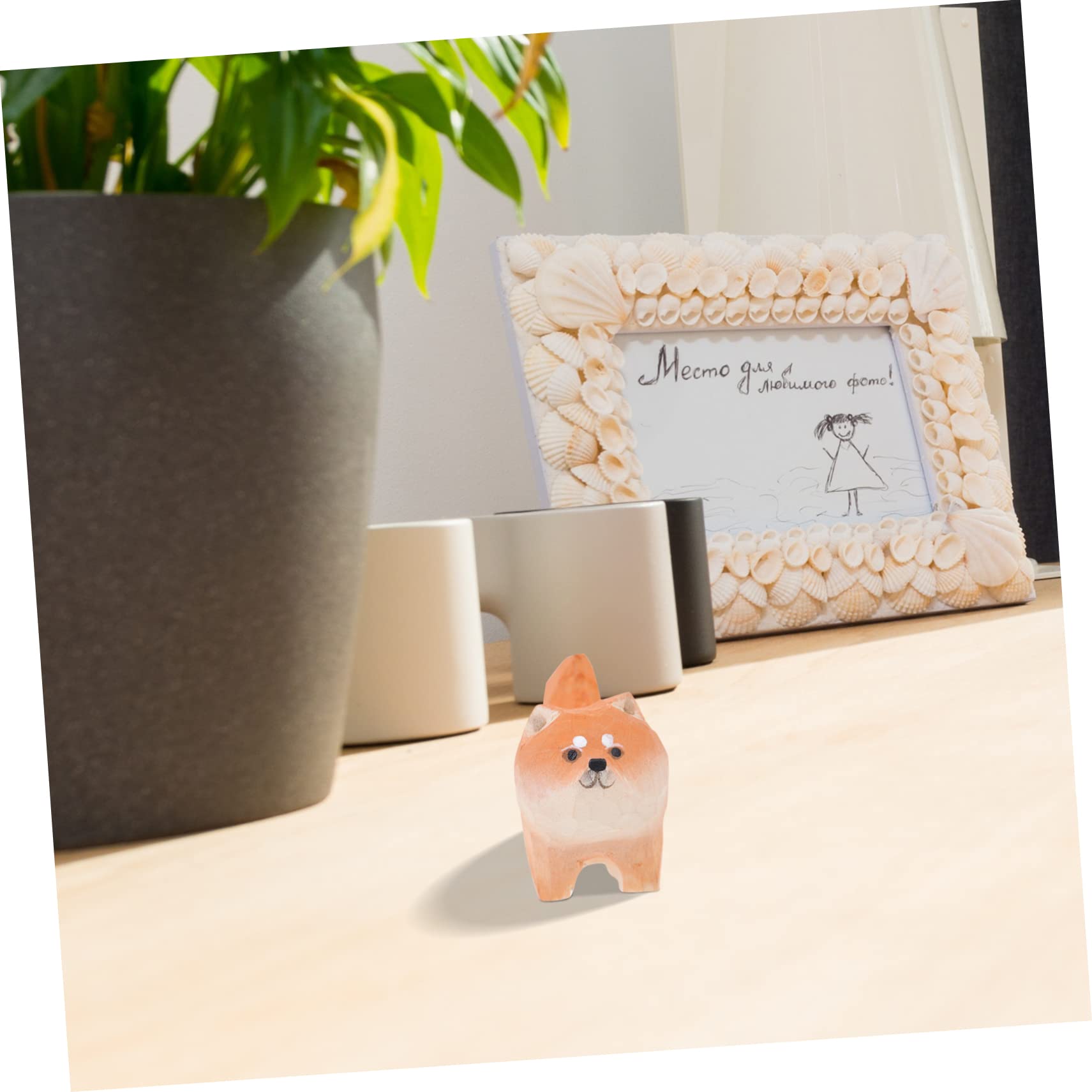 Puppy Topper żyrafa ozdoby ozdoba mała urna zwierzęta Home Decor tort urodzinowy średnie dla psów smycze dla psów drewno