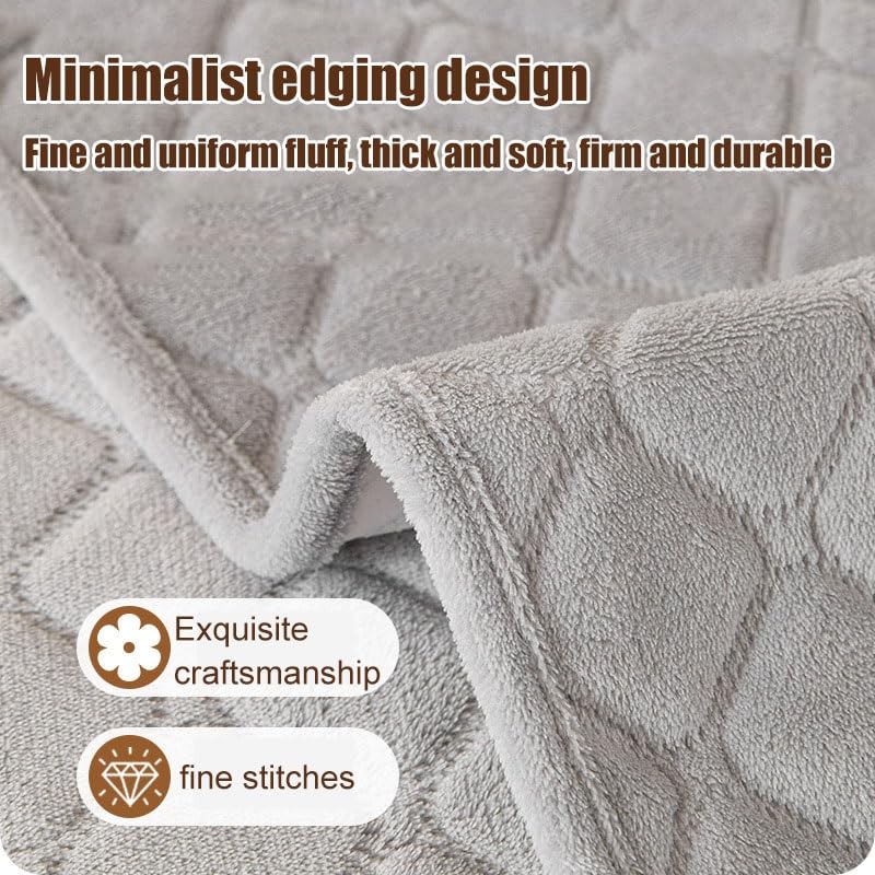 Funda de sofá resistente a manchas texturizada gris de 90x180cm 4