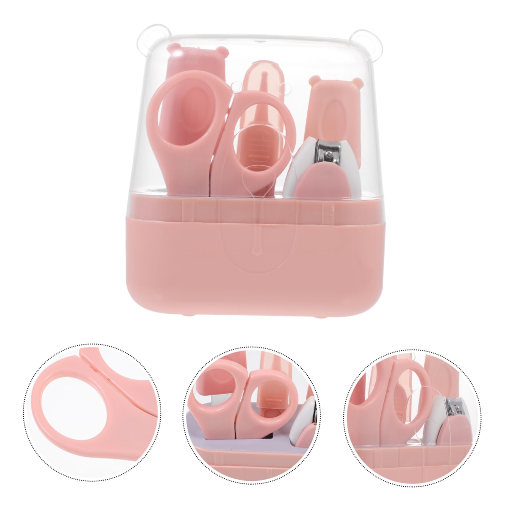 TOYANDONA 3 Juegos juego de tijeras para uñas kit de pedicura para recien nacido regalo para niños pequeños lima de uñas eléctrica Limas de podadoras de bebe clíper clavo