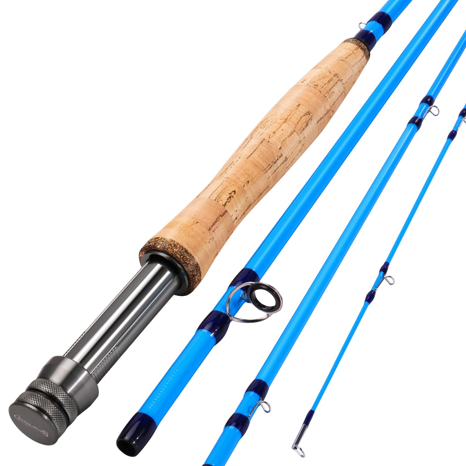 Sougayilang Canne à pêche à la mouche IM8 haute performance en carbone 2,7 m pour 5/6 wt et 7/8 wt, design facile à transporter
