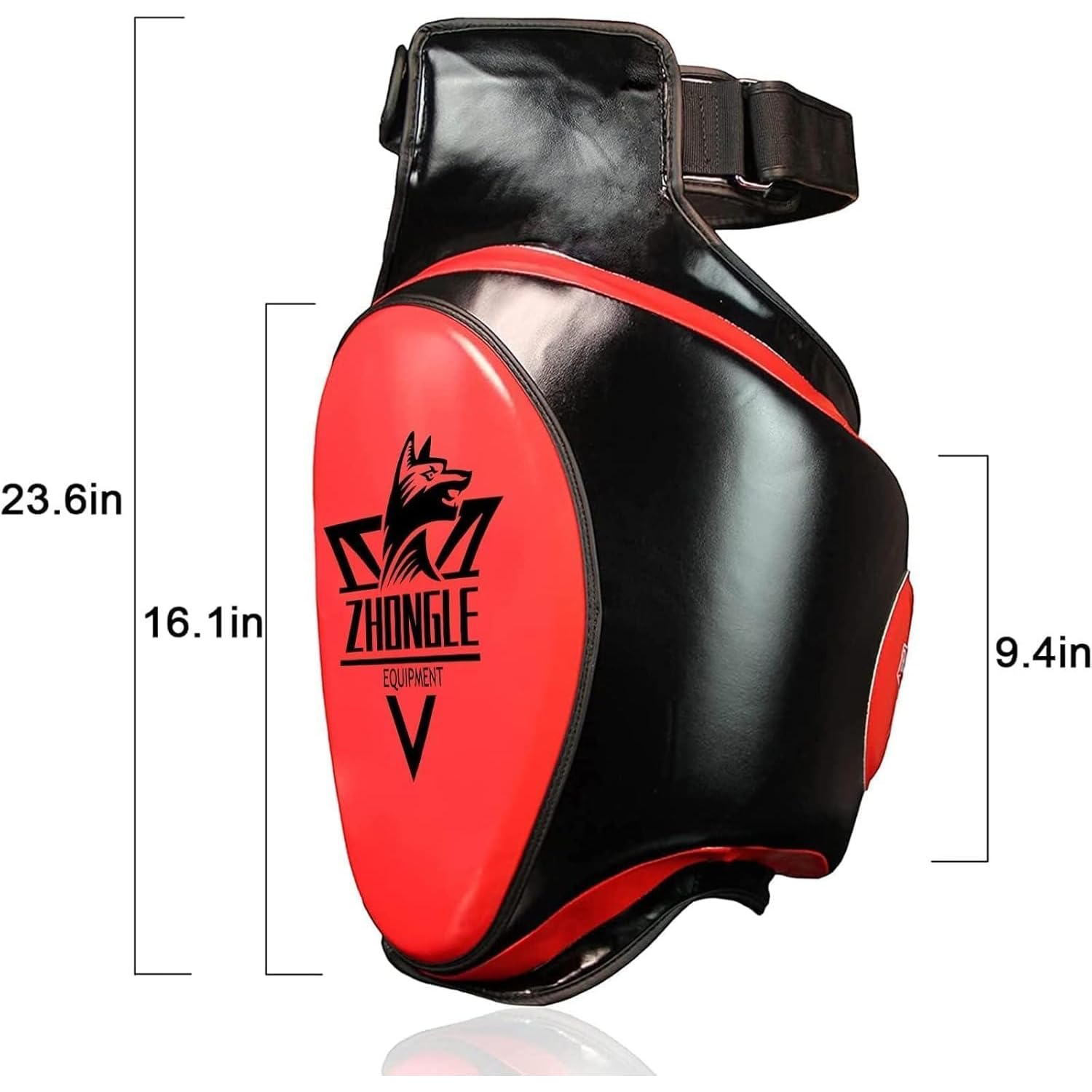 Generic Zestaw ochraniaczy pachwiny i ud do Muay Thai/MMA – podkładki amortyzujące 10 cm, regulowane paski i wielowarstwowa ochrona (60,9 cm)
