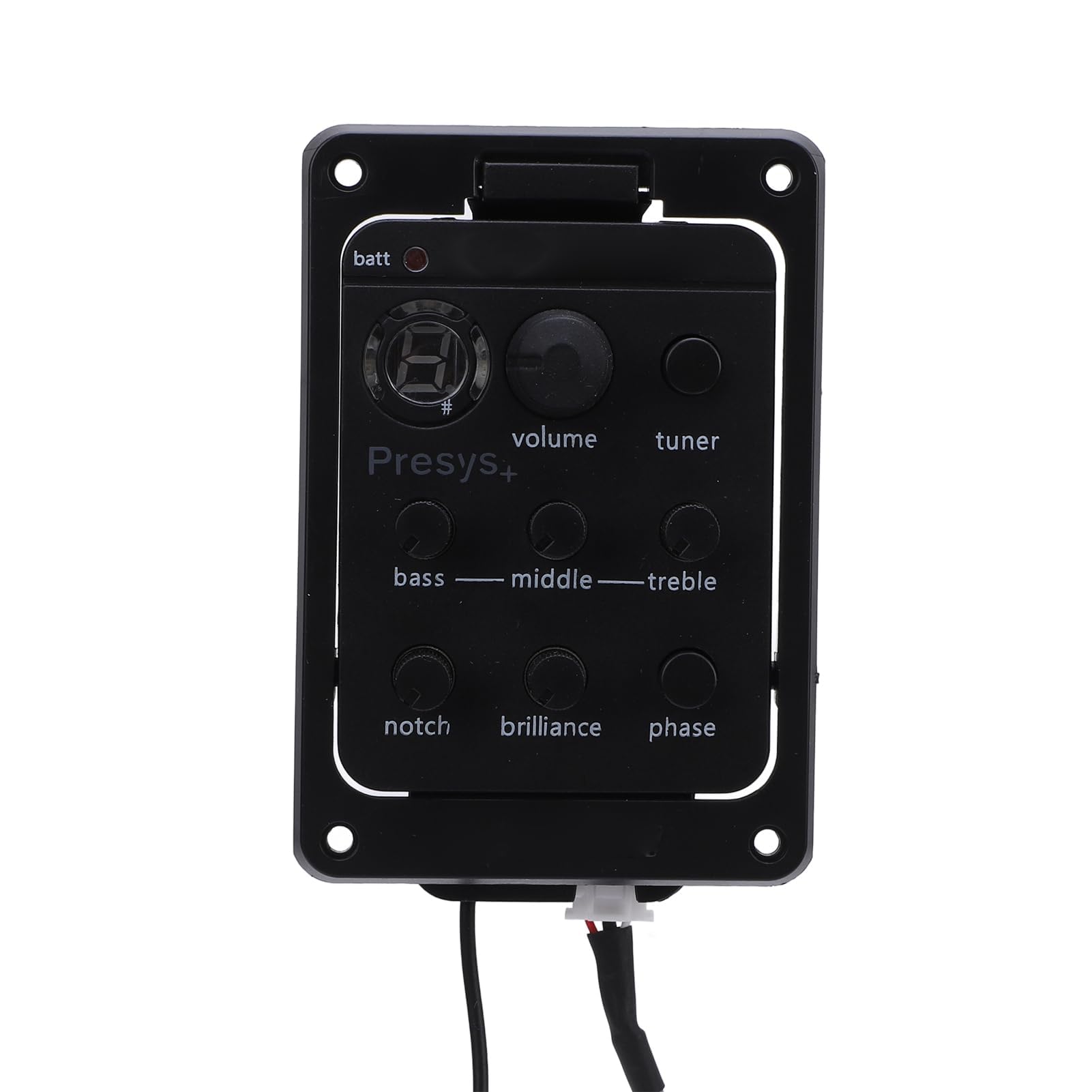 Preamplificador de Guitarra Ecualizador EQ con Sintonizador Alta Sensibilidad Pantalla LED para Presys Plus