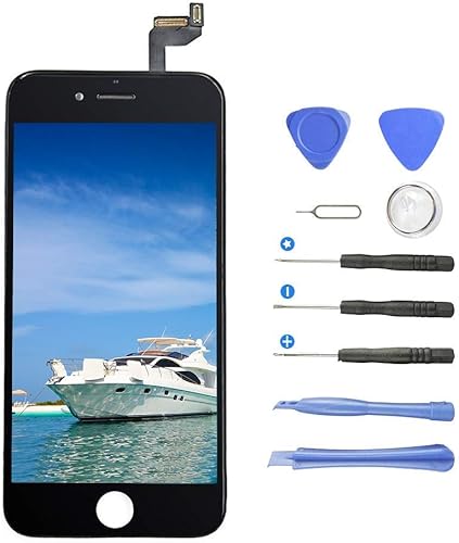 OuTera Display per iPhone 6S LCD Touch Display Kit Completo Riparazione Touch Screen LCD Display Retina Frame per Apple iPhone 4 7     Schermo Ricambio con Utensili Inclusi Nero