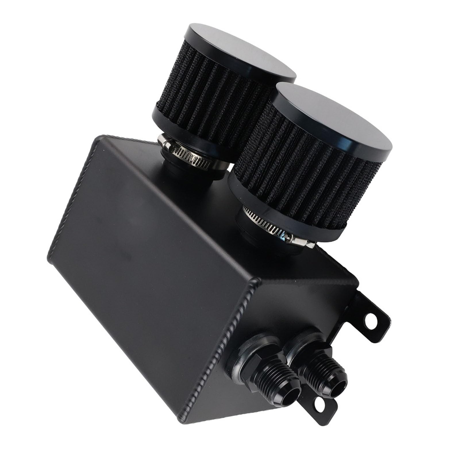 Tbest Serbatoio Recupero Olio Separatore Aria Olio, Filtro Interno con Raccordi AN10, 1,2 L for Protezione Motore