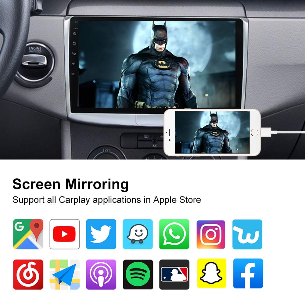 CarlinKit Wired CarPlay Adapter USB Dongle fit for Car Radio with