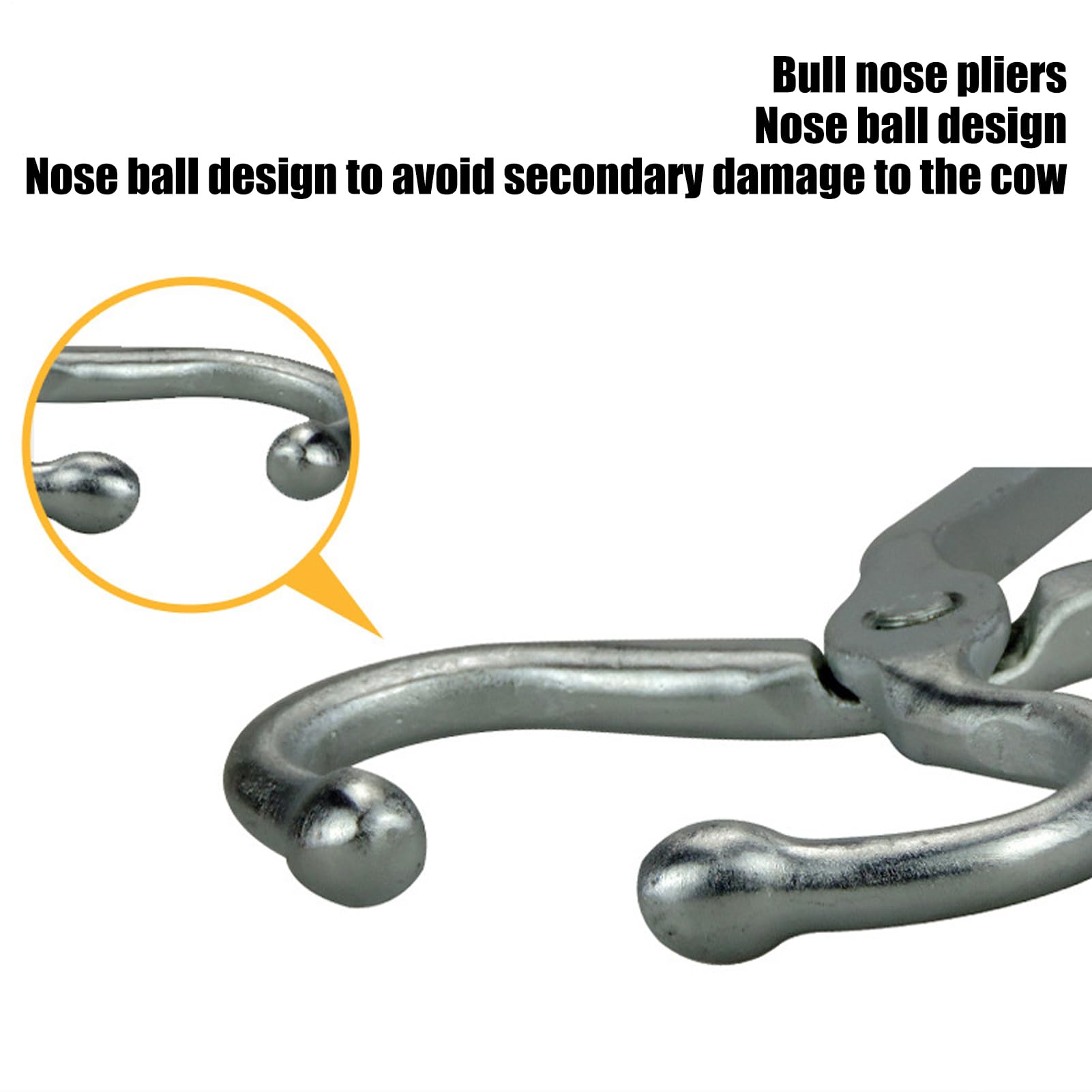 Pince Nez de Bœuf en Acier Inoxydable - Acier Inoxydable - Pince Bovine Universelle,Accessoire Jardin & Équipement Ferme pour Débutants en Élevage