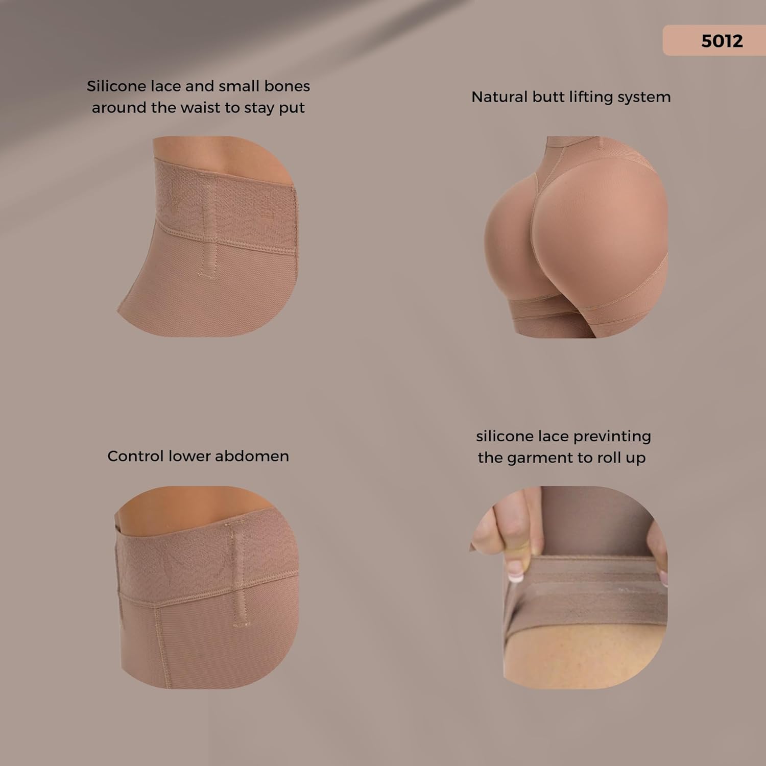 FAJAS MELI'BELT 5012 Faja Shorts Colombiana High Waist Butt Lifter Shorts Levanta Cola Colombianos