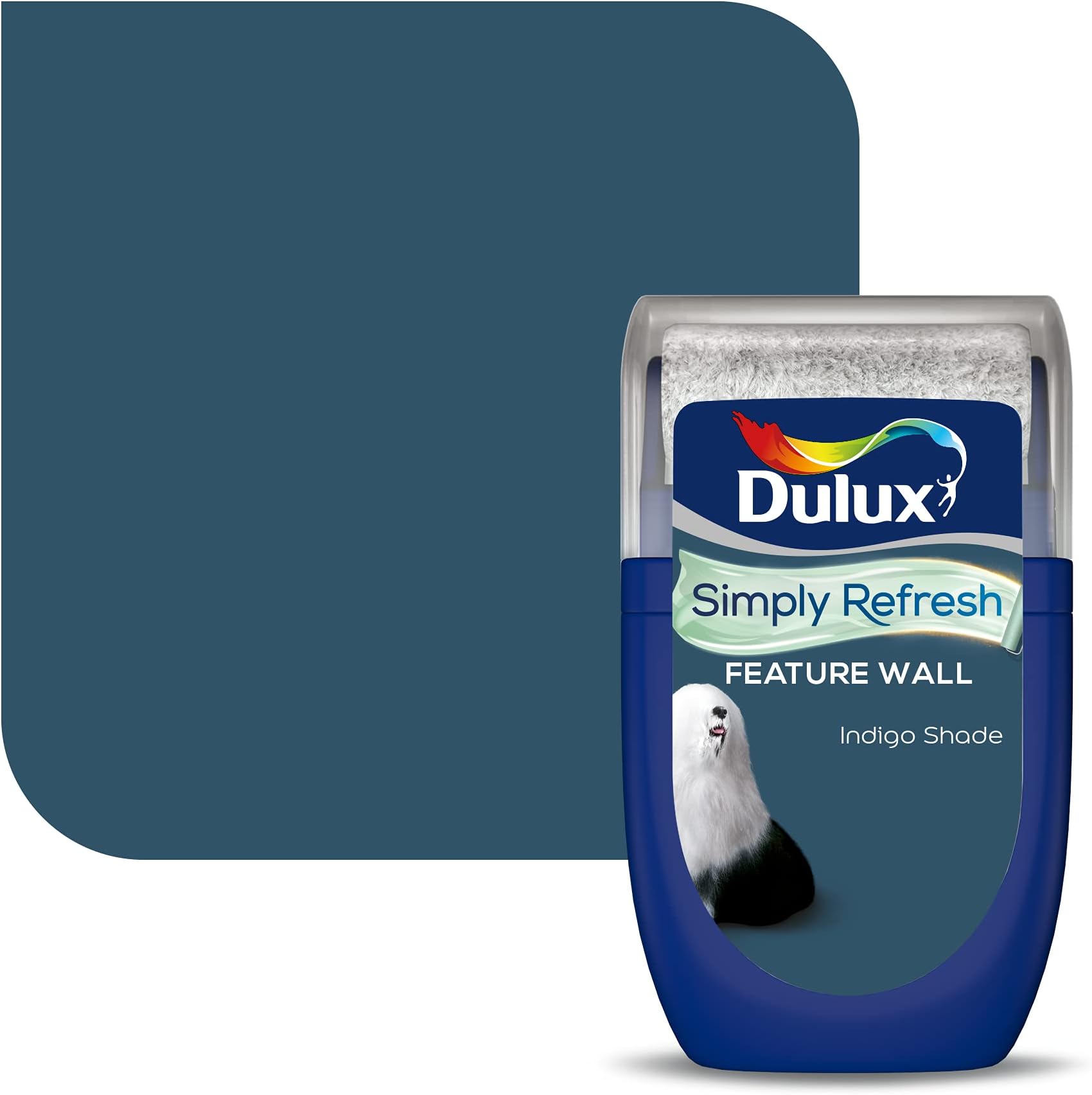 Dulux Simply Refresh Feature Wall Matt Emulsion Paint - Indigo Shade - 30ML, 5569261