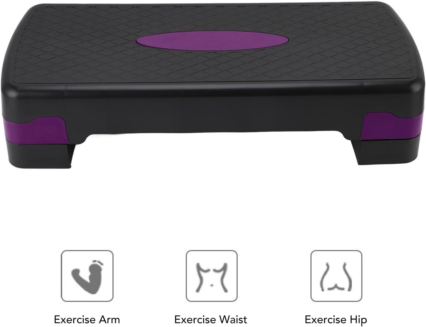 Exercise Step Platform, Adjustable Height Aerobic Step Platform Trainer for Strength and Fitness Workouts