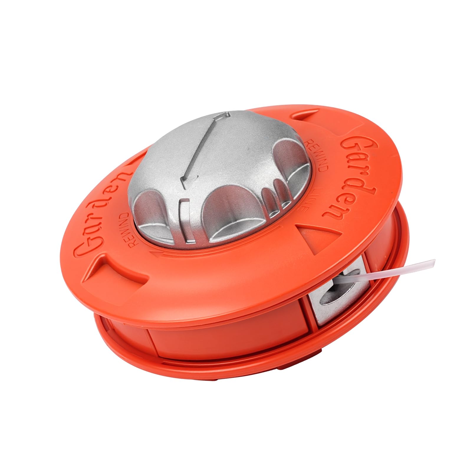 Universal Cutter Head Line M10 x 1.25 Left, Reinforced Nylon Thread 2.4 mm, Aluminium Head for Brush Cutter, Brush Cutter and Lawnmower, Universal Trimmer Head with 2 m Thread Length