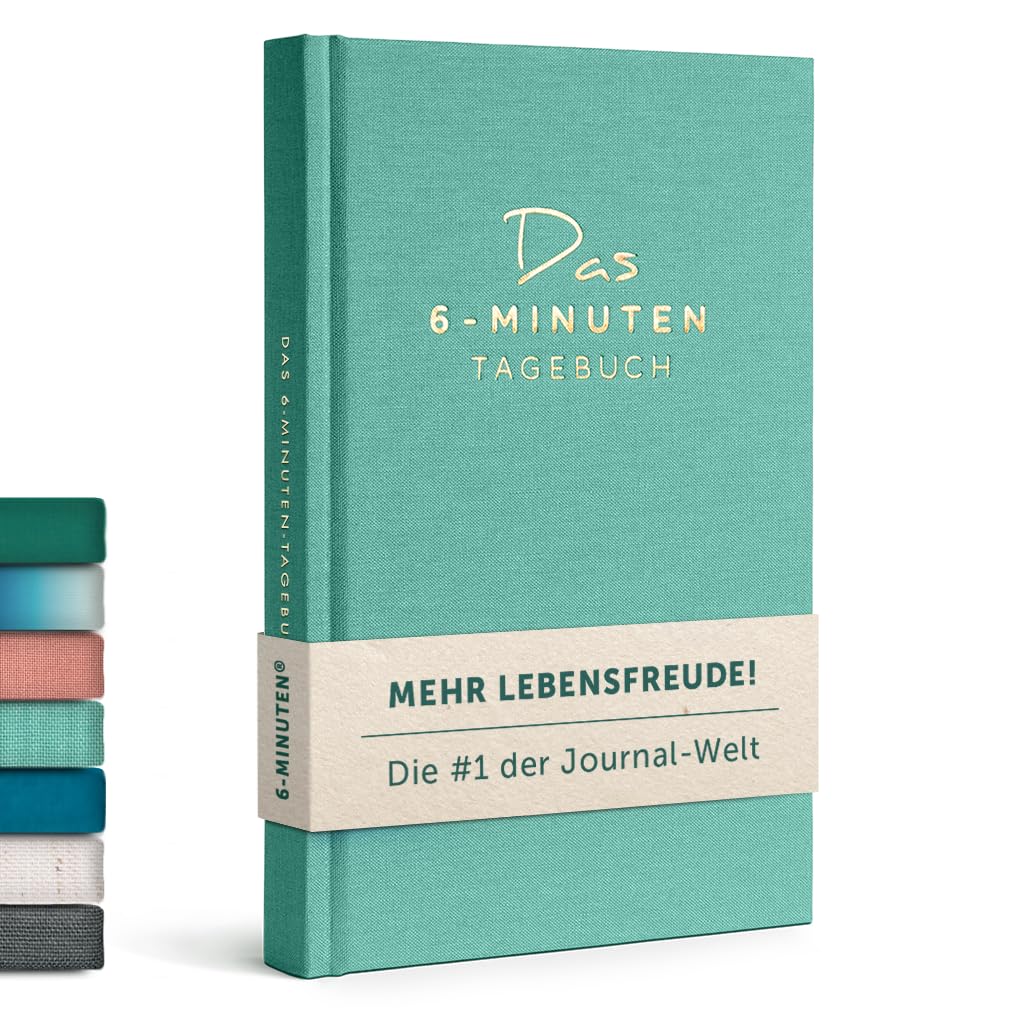 6-Minuten® Tagebuch für Erwachsene 2026 (Das Original) – Mehr Achtsamkeit, Resilienz & Selbstliebe – Dankbarkeitstagebuch, Journal Buch – Achtsamkeitstagebuch in 22 Sprachen übersetzt