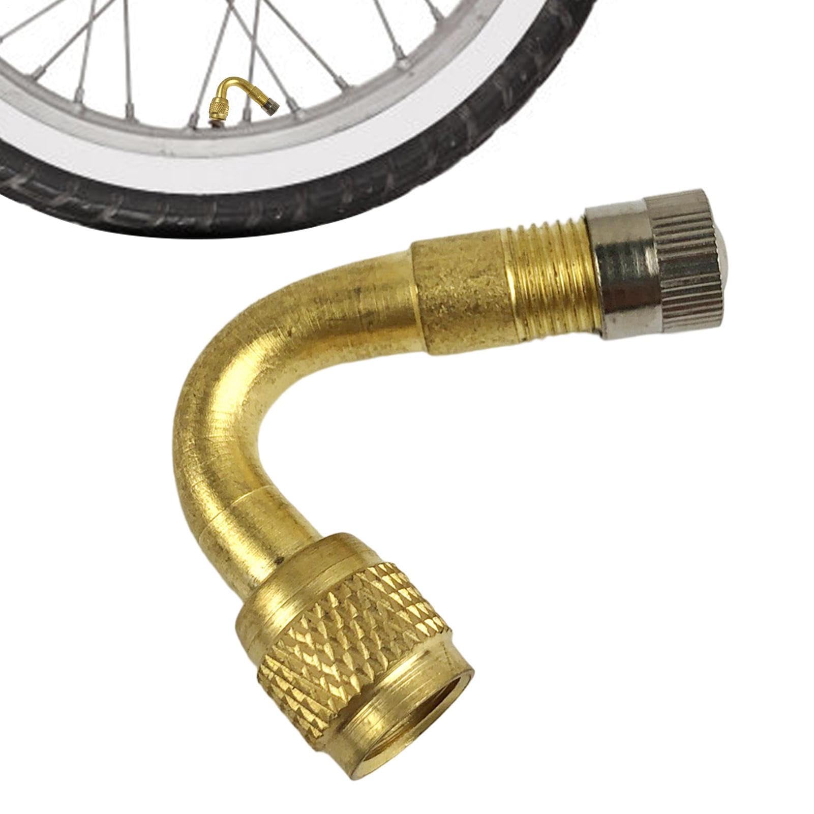 Asta di estensione per valvola pneumatici da 15 g, adattatore per stelo, prolunga 'aria, connettore a 90 gradi, strumento di gonfiaggio portatile per biciclette, moto, ruote di scooter, facile