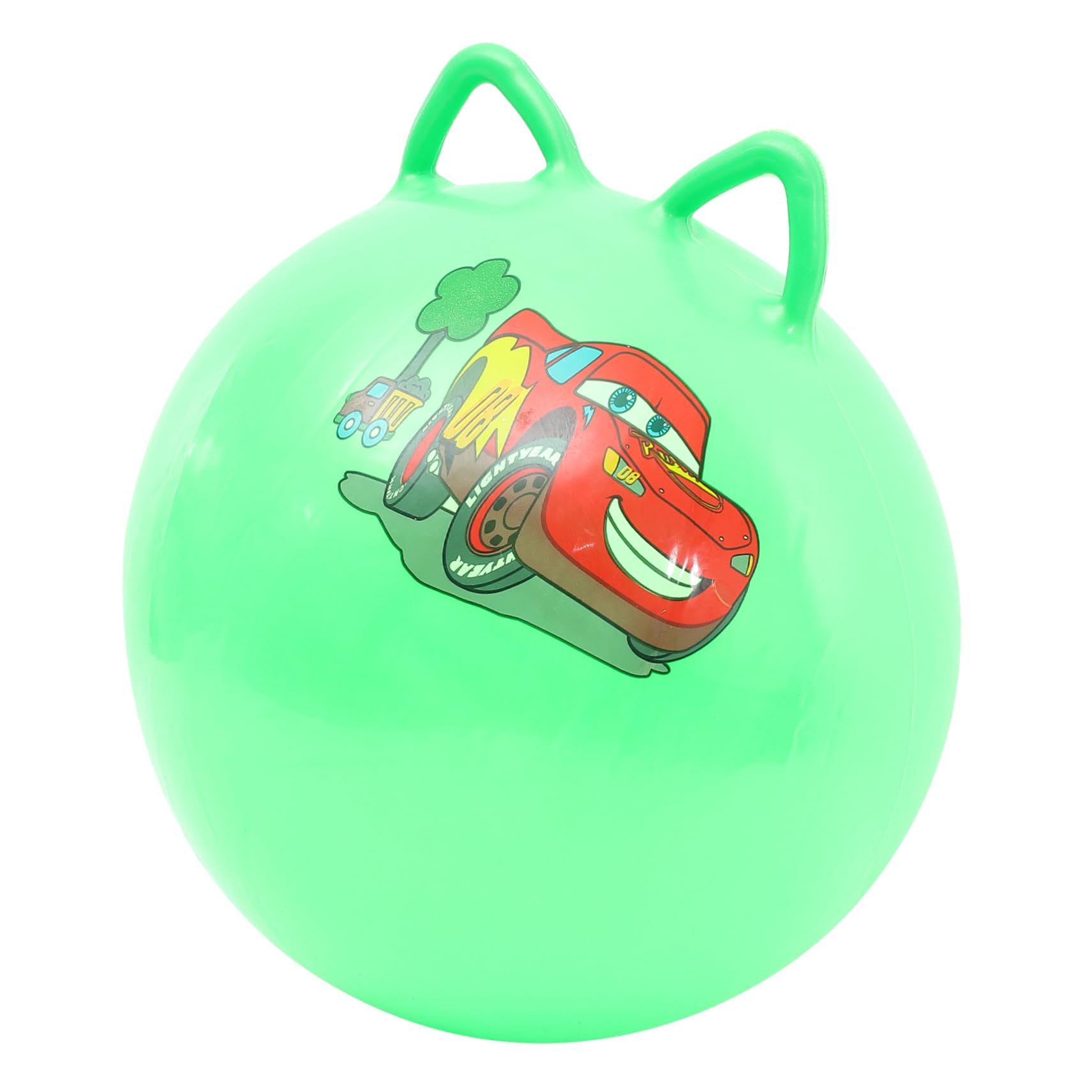NAMOARLY Bouncy Ball 55cm Inflatable Fitness Ball Handle Jumping Toy for Boys and Girls Adults Random Color