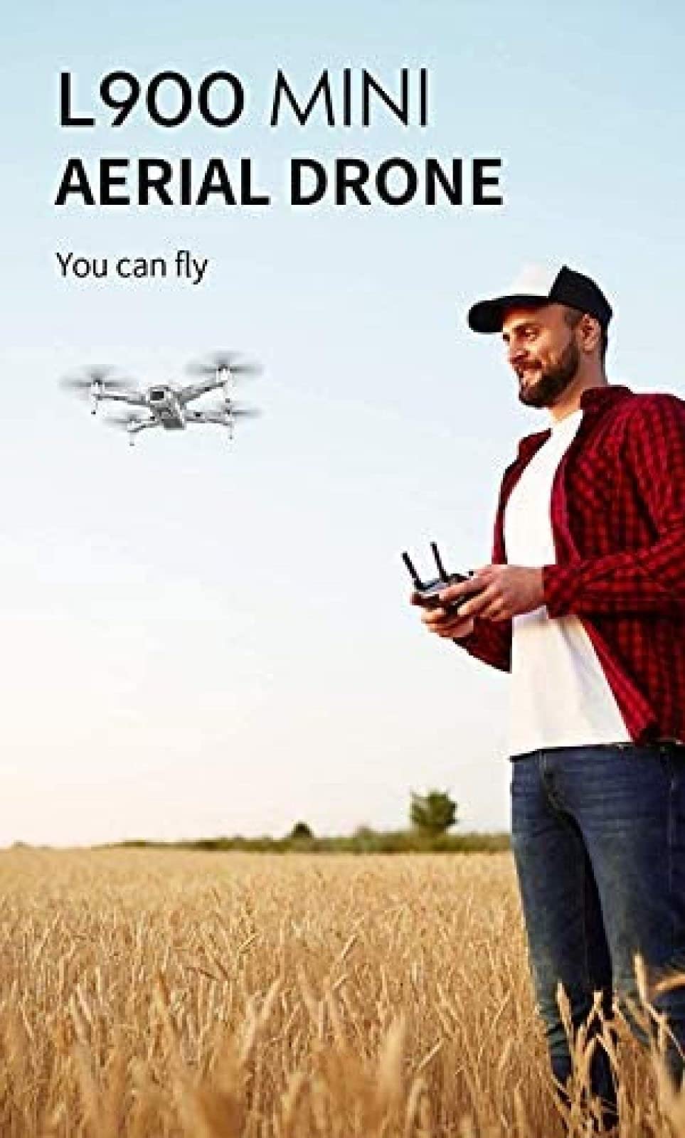 Dron GPS z podwójnym aparatem 4K UHD dla dorosłych, zoom 50x, odległość RC 1200M, składany quadcopter RC FPV z 2 akumulatorami, automatyczny powrót do domu, podążanie za mną, czarny