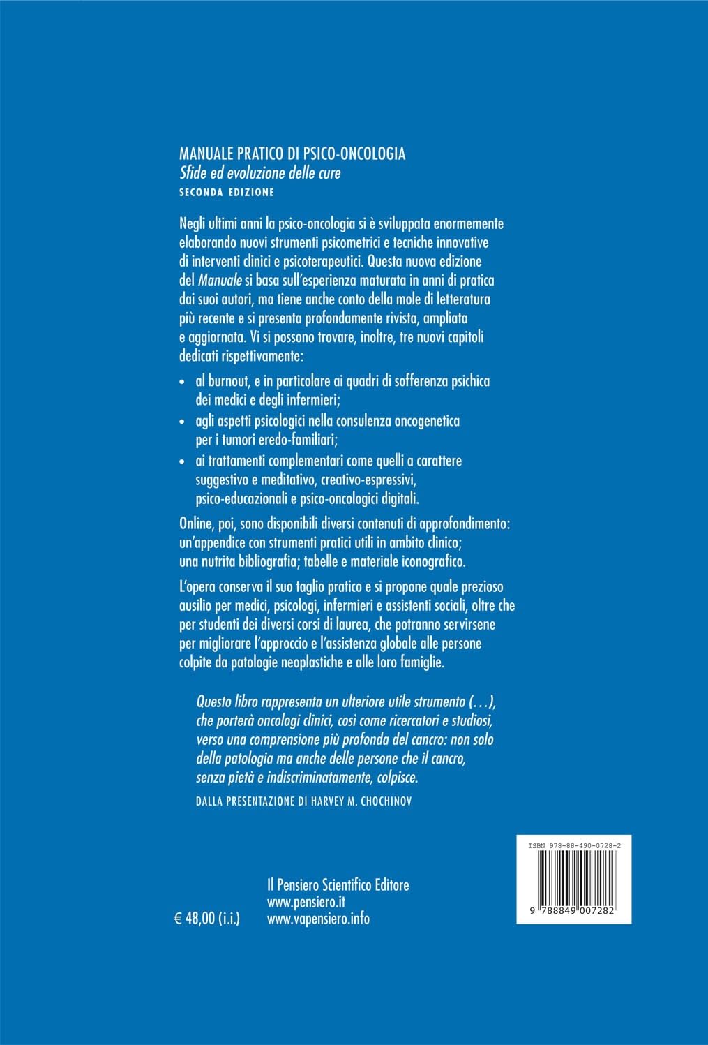 Manuale pratico di psico-oncologia. Sfide ed evoluzione delle cure
