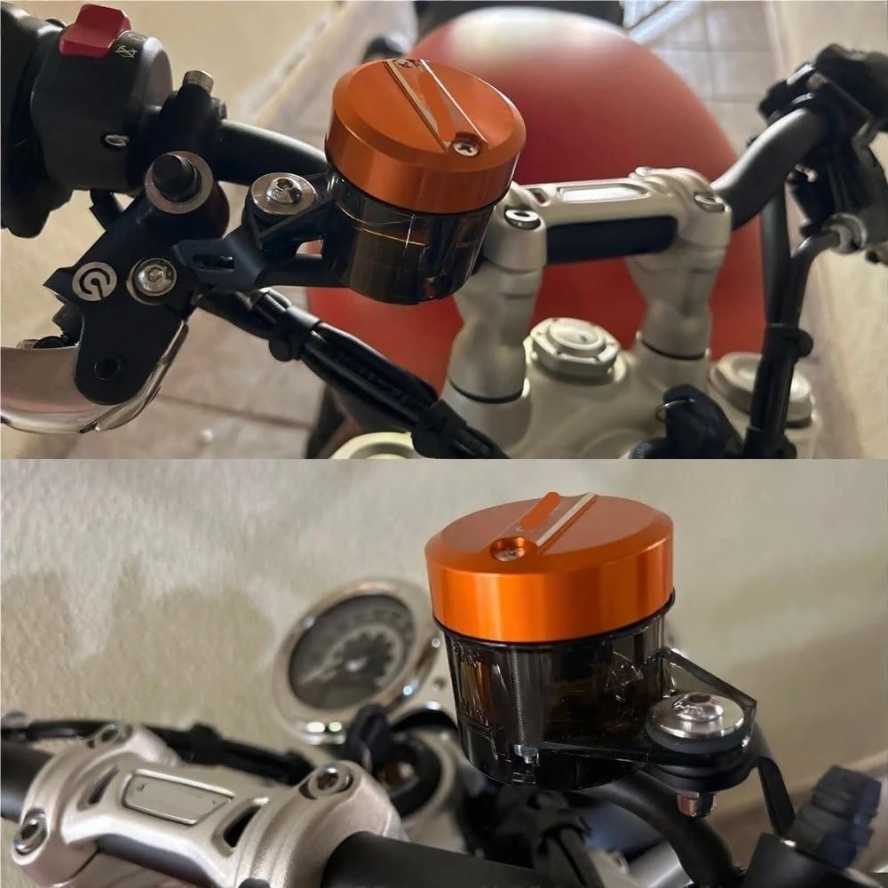 Frein Réservoir Couvercle de bouchon réservoir liquide frein avant moto, pour Scrambler 1200 XC 1200XE pour Speed ​​Twin pour Thruxton 1200R