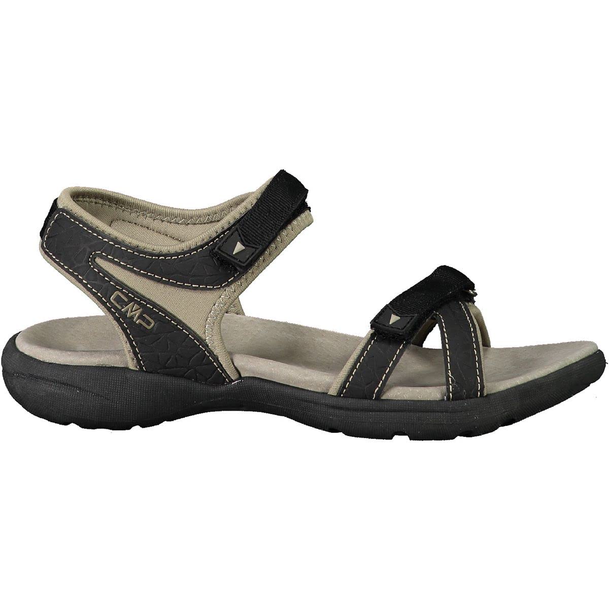 ADIB WOMEN'S HIKING SANDAL NERO-SAND UK 4
