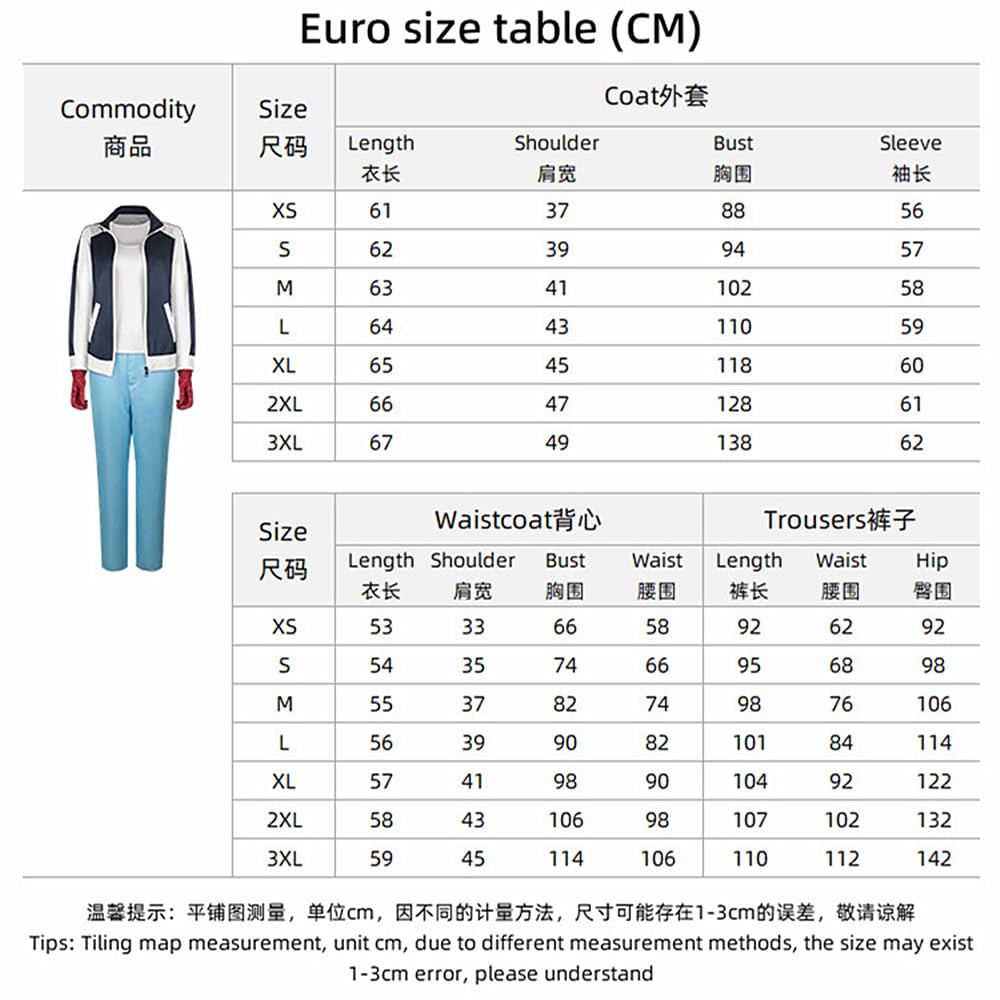 Charous Anime Manga Undead Unluck Cosplay Fuyuko Izumo Kostüm, Sport-Uniform-Set für Festivals, Aufführungen, Cosplay, Geschenk