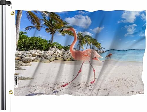 Miniatura 7 de Swono Bandera delgada de línea azul de 3 x 5 pies, bandera de policía simple de doble cara con ojales de latón