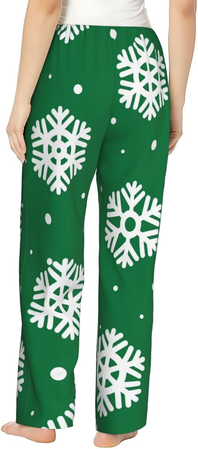 Women'S Soft Pajama Pants,Comfy Casual X-Mas And New Year Lounge Pants With Pockets,Sleep Pajama Bottoms For Women