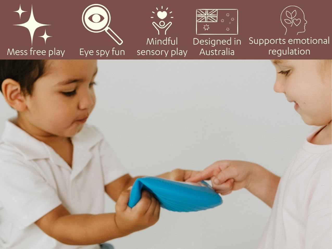 Jellystone Designs Peek-a-Boo torba sensoryczna - plaża