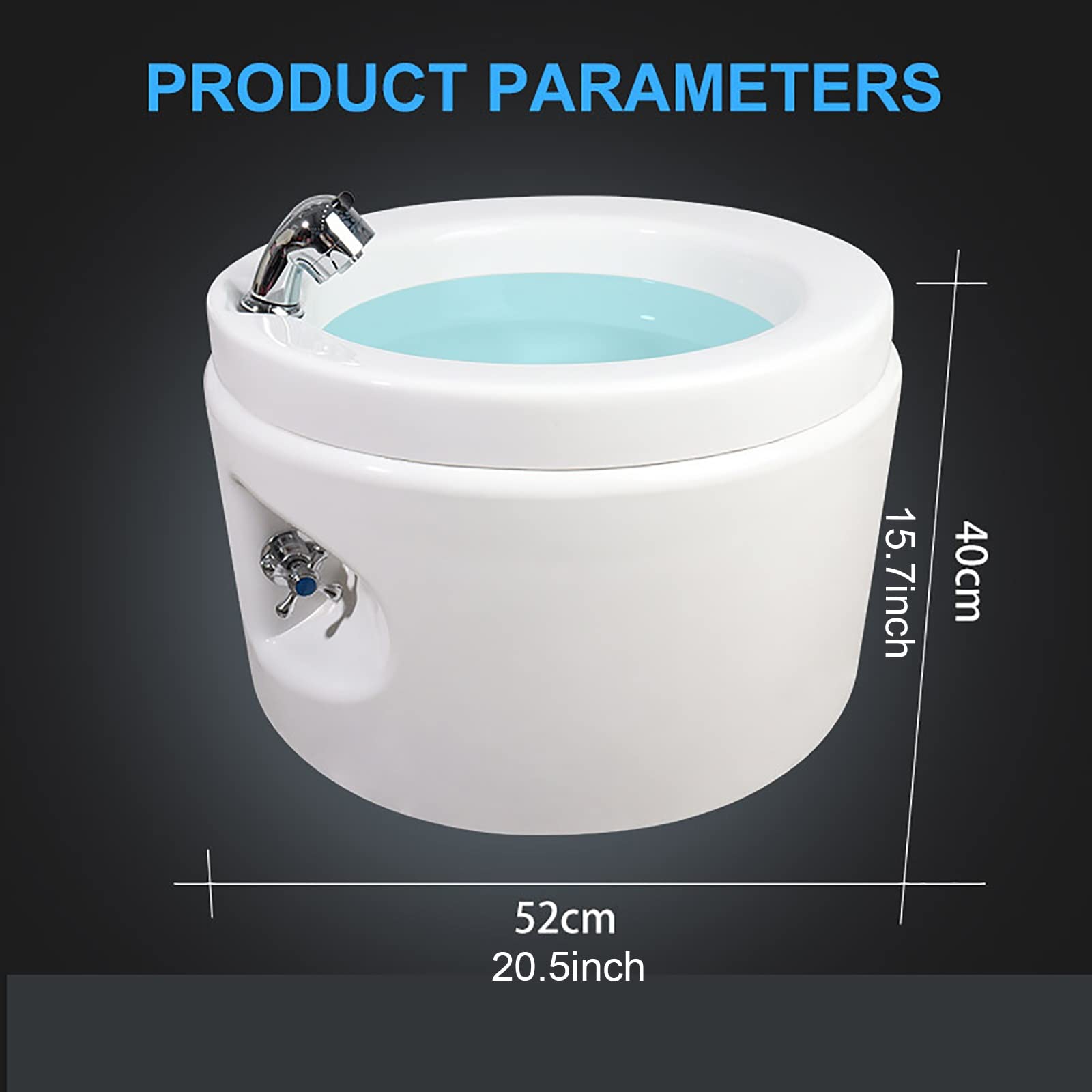 Fussbad Fussbadewanne Fussbadewanne Mit Massage Für Fußstress Entlastung Für Pediküre Einweichen Füße Wellness Entgiftung Entspannung, Gegen Hornhaut, Fußpilz Und Mehr (Size : Bath+Pedicure)