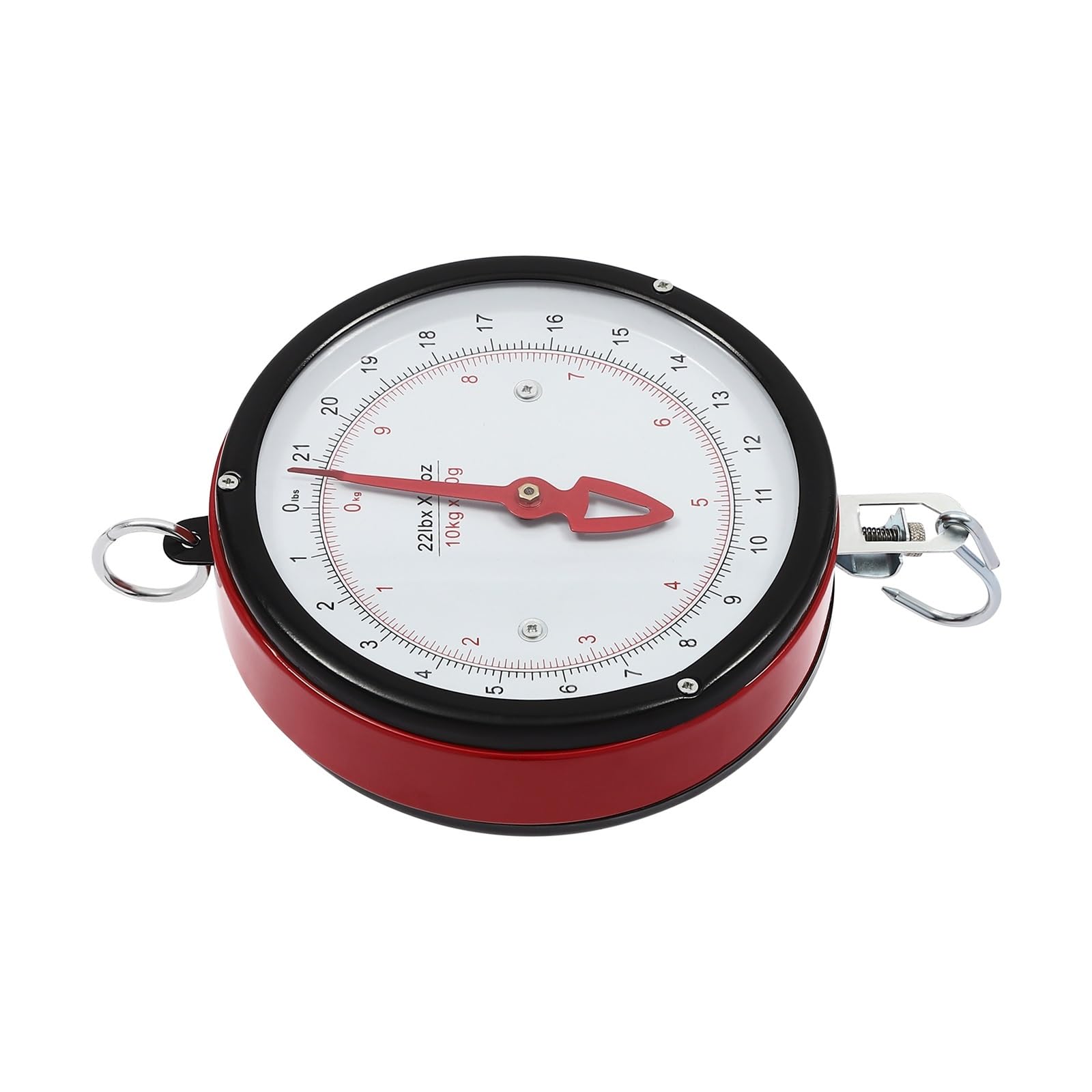 Bilancia Digitale sospesa Bilancia Meccanica sospesa con quadrante a Due Lati Paletta/Catena for la pesatura di Prodotti agricoli, Cucina e Gancio per Gru per carichi Pesanti(10KG)