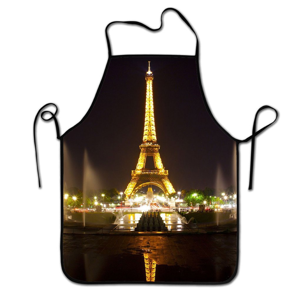 Liubajsdj-Waist Adjustable Professional Kitchen Apron-Effiel Tower Paris Architectural Landscape -Woman Aprons Comfortable Perfect For Cooking Guide