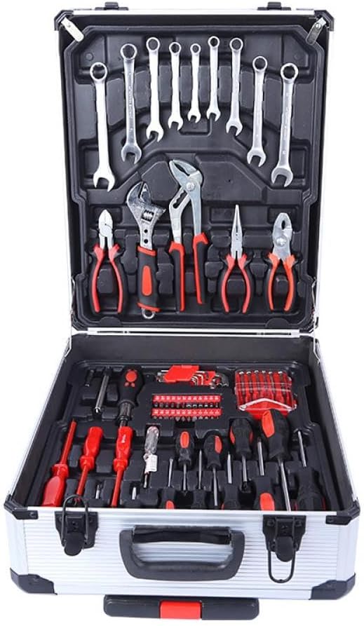 187 Piece 399PC Auto Repair Combination Tool Set Professional Car Sleeve(Silver)
