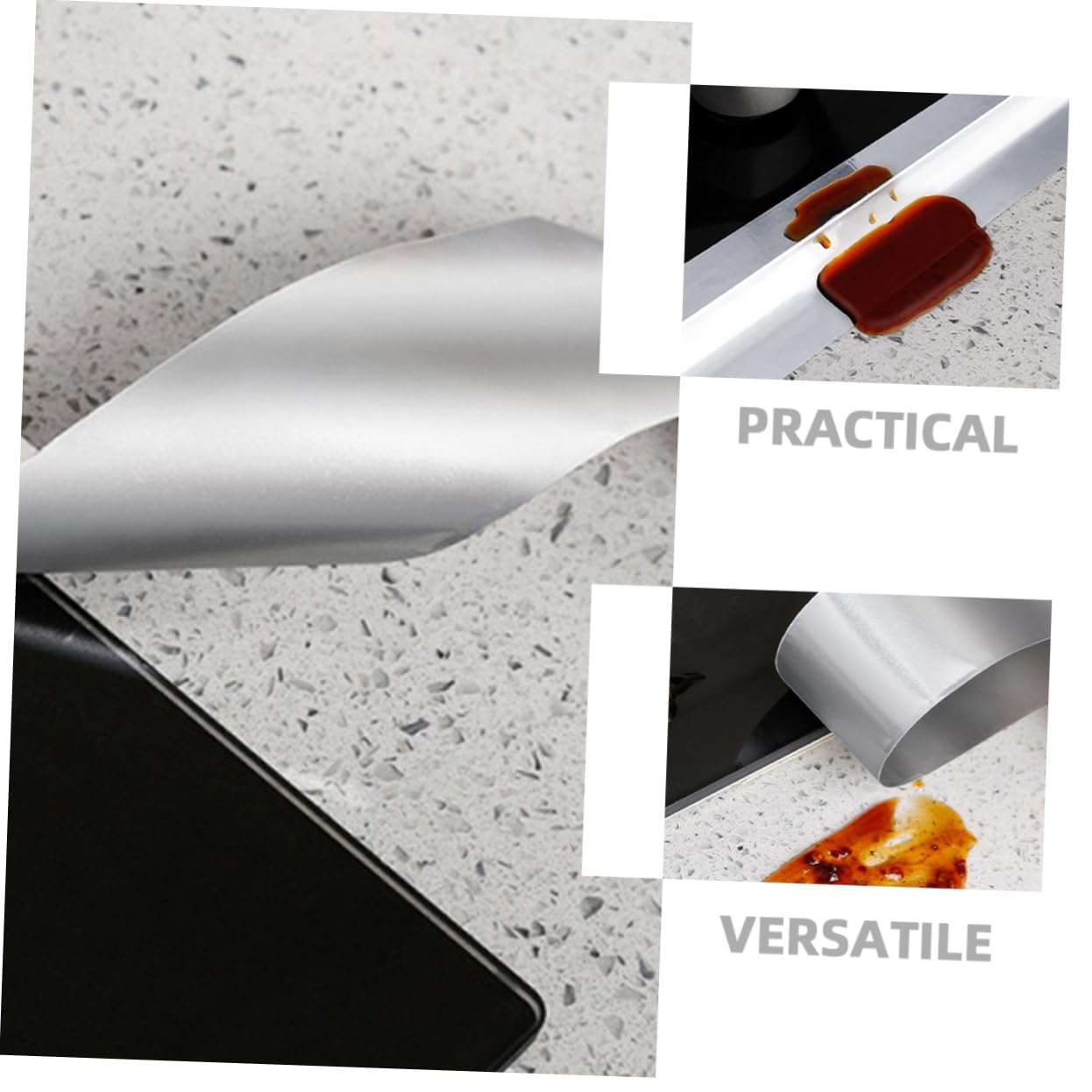 Lurrose 4 Rollen Folienband Aluminium wickeln klebrig Gewebereparaturband reflective tape hitzebeständiges klebeband HVAC-Klebeband für Kanäle Metallband für Rohrleitungen Silver