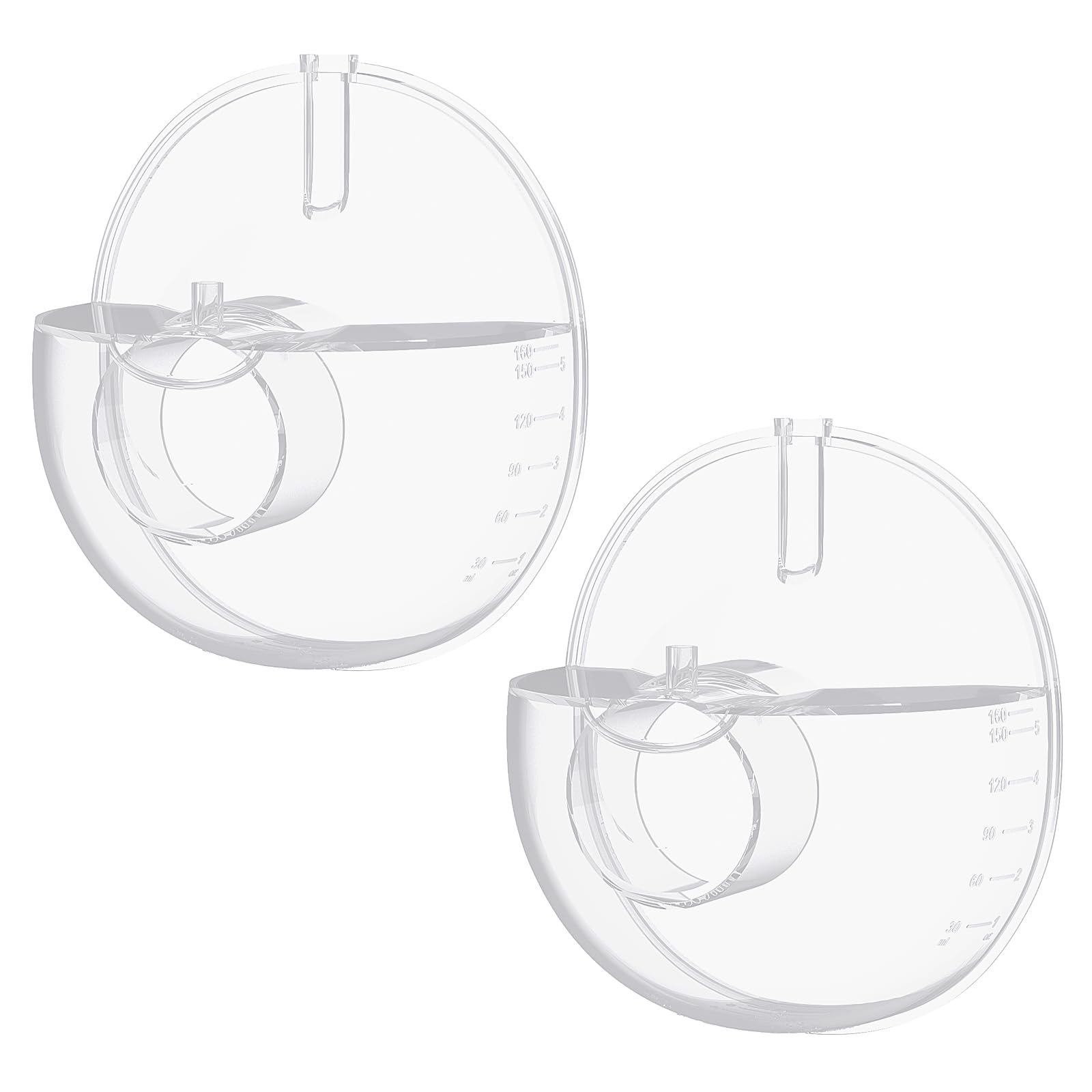 2pcs Collector Set Compatible with Momcozy M5 Breast Pump, Replacement Pump Parts Accessories Compatible for M5 Momcozy