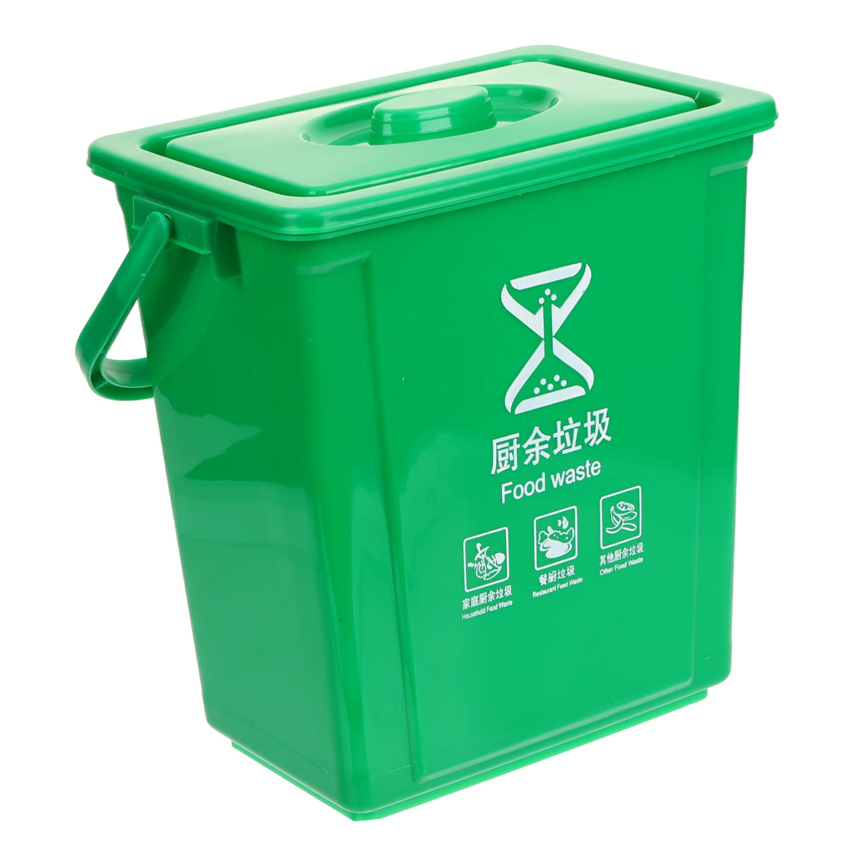 Unomor Kitchen Compost Bucket Compost Bin Pail for Kitchen Sturdy Plastic Material Easy to Carry Handle