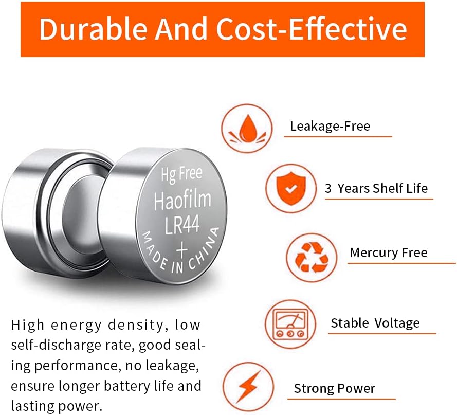 HAOFILM 3LR41,3X392,3AG3,3XL736F Advanced Alkaline Battery, 4.5V Round Coin Cell Battery, for All Bore Sight Laser Cartridges (Pack of 10)