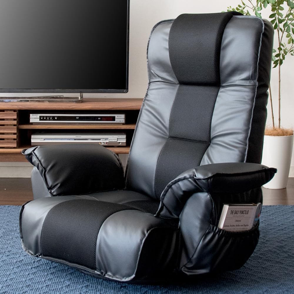 アイリスプラザ 座椅子 リクライニングソファ座椅子 ふかふか ヘッド