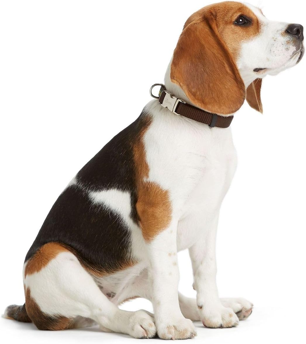HUNTER - Collar Vario Basic Aluminium resealable L 45-65 cm Brown Neck
