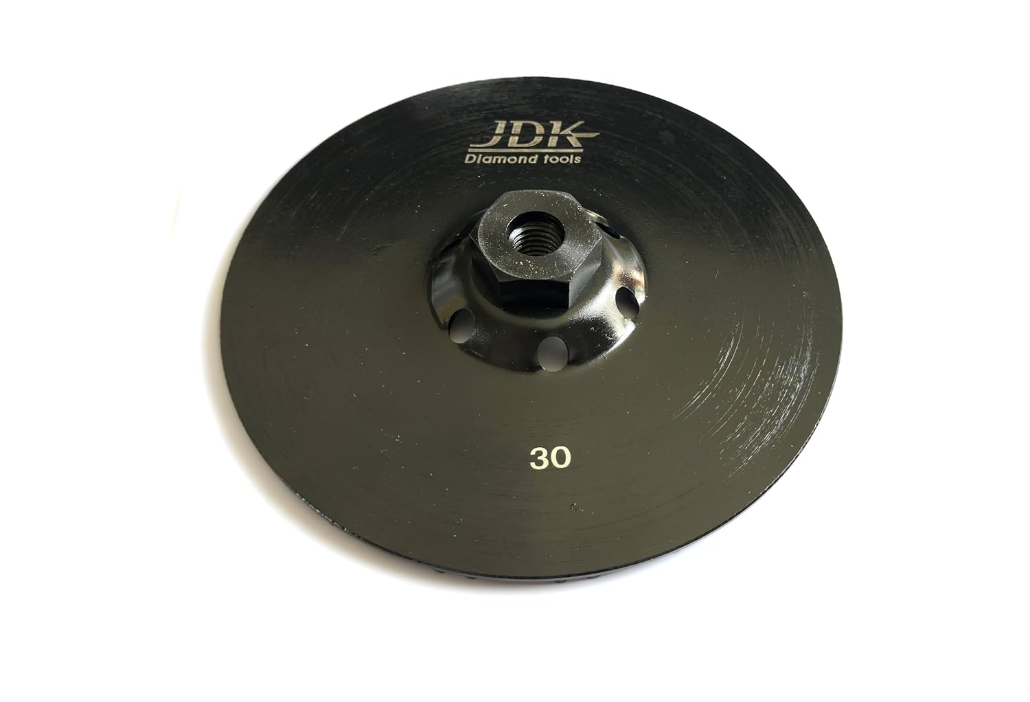 JDK 7" Swirl Dot Diamond Grinding Cup Wheel, 30 Grit, 5/8"-11 Thread