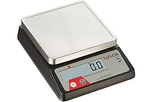 taylor TE10FT 11-Pound Compact Digital Kitchen Scale, Stainless Steel
