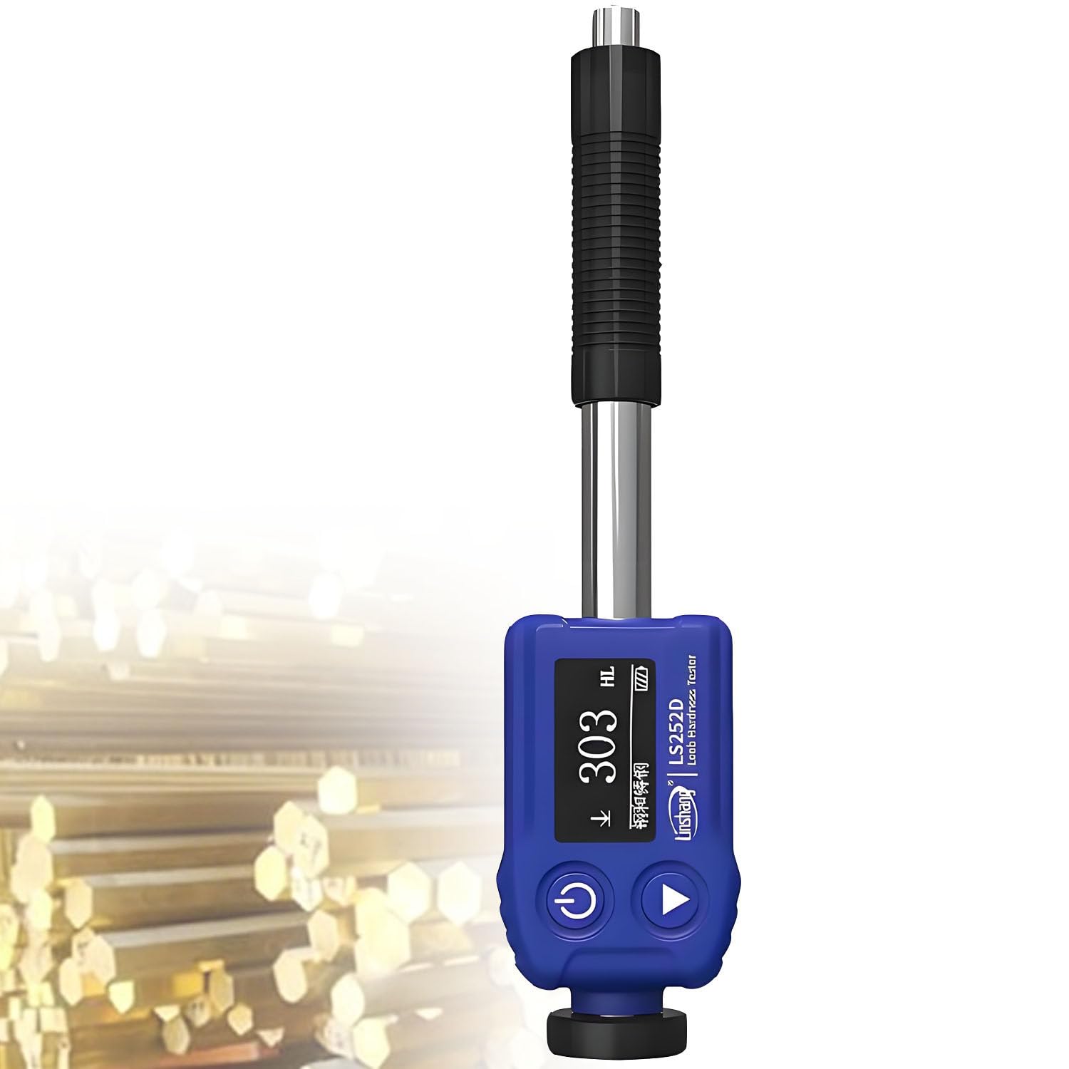 Kit de durómetro Rockwell de Alta precisión para Metales, durómetro portátil Leeb 7 en 1, medición precisa de 360°, tecnología de Doble Bobina, máquina de durómetro portátil Leeb. LS252D