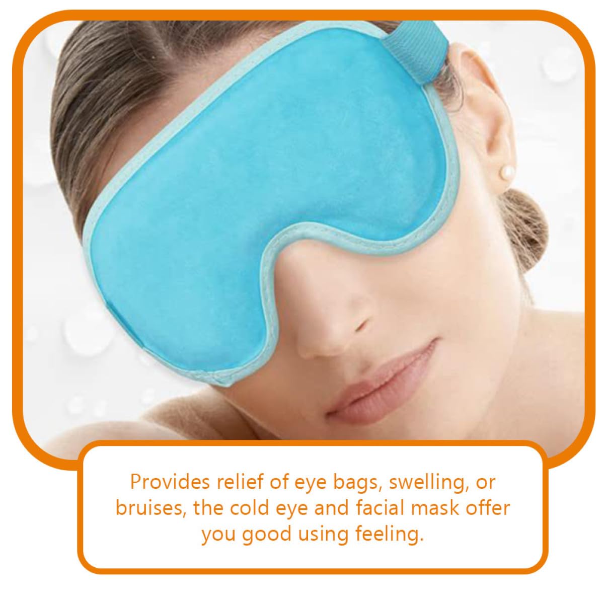 LABRIMP Masque Visage Froid Réutilisable Gel pour Yeux Fatigue Oculaire Masque Beauté Femmes Enflure et Détente
