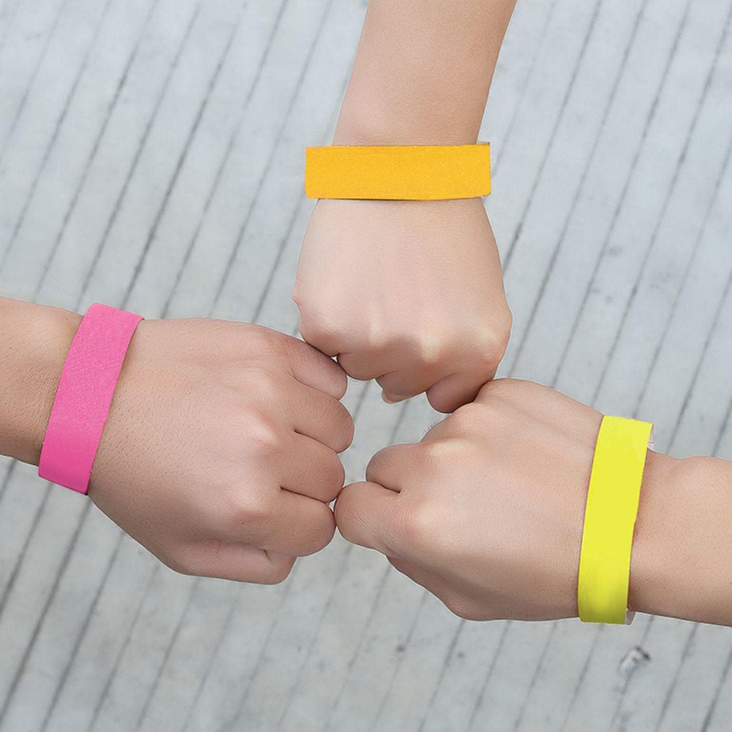 100 Braccialetti Ingresso Impermeabili 19x255 Mm - Per Eventi, Parchi, Concerti (5 Colori) - Foto 8