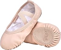 StelleAthletica Ballet Shoes for Girls & Boys - Soft Breathable PU Leather Toddler Dance Slippers with Suede Sole for Ballet Gymnastics