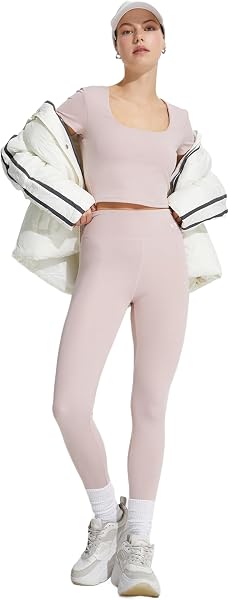 Koton Crop Kısa Kollu Spor Tişört U Yaka Basic Dar Kalıp