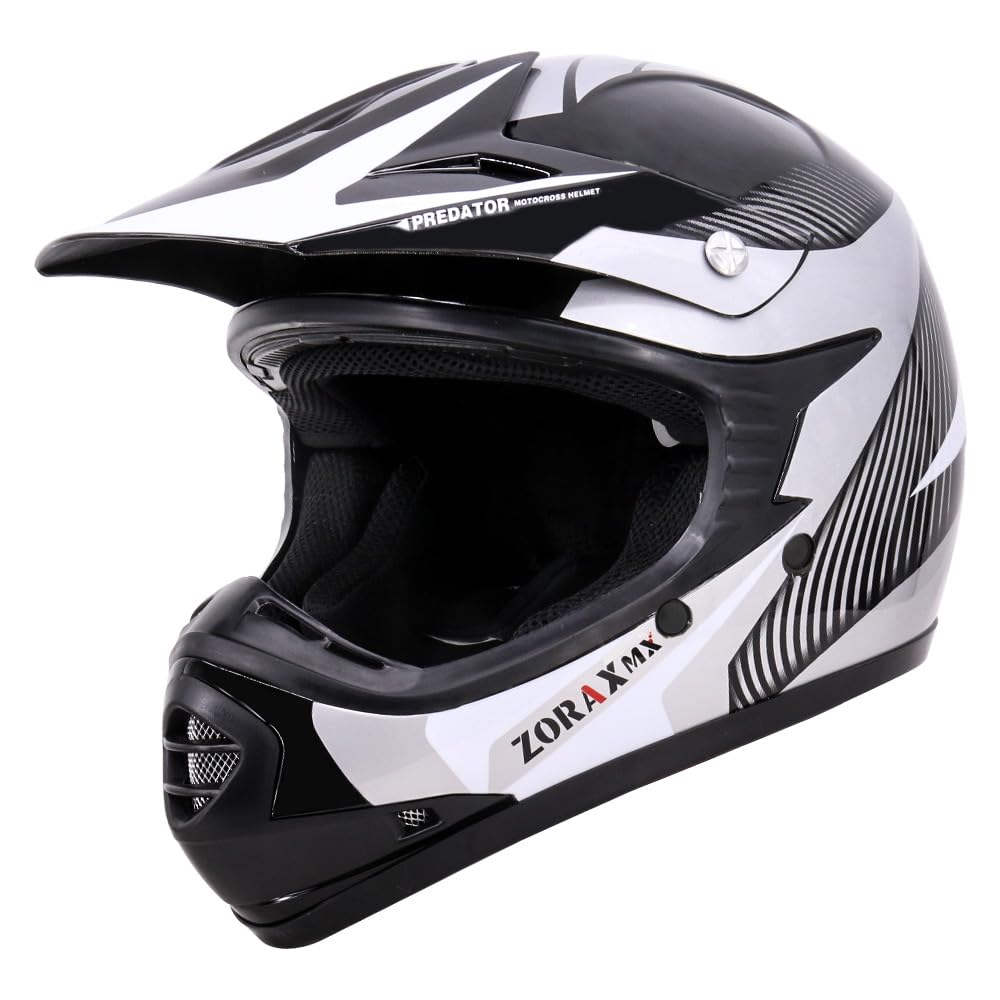 Zorax Red/Silver XL (55-56cm) Kids Children Motocross Motorbike Helmet Dirt Bike ATV Motorcycle Helmet ECE 22-06 — view 27