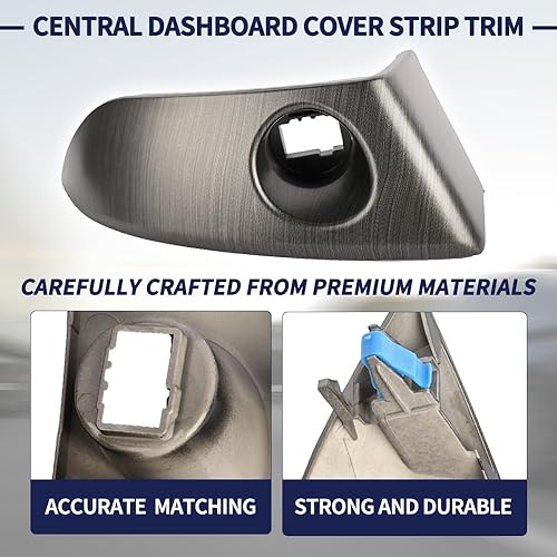 Miniatura 5 de Cubierta central para salpicadero, tira central para panel de instrumentos 55413-42070-B0 55412-42060-B0 compatible con Toyota RAV4 Base Limited EV