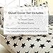 Vaulia Lightweight Microfiber Duvet Cover Sets, Tiny Star Printed Pattern, Reversible Color Design - Twin Size
