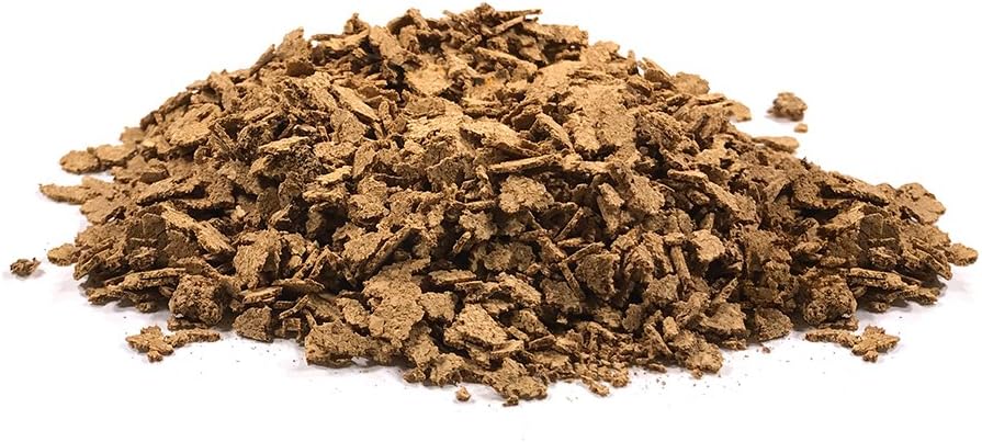 Granulated Cork Bark Terrarium Reptile Bedding/Gardening Orchids Succulents (4 Quarts)